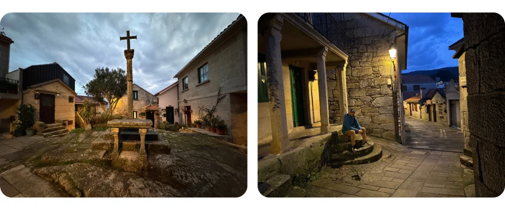Combarro al anochecer entre callejones de piedra – Galicia en autocaravana