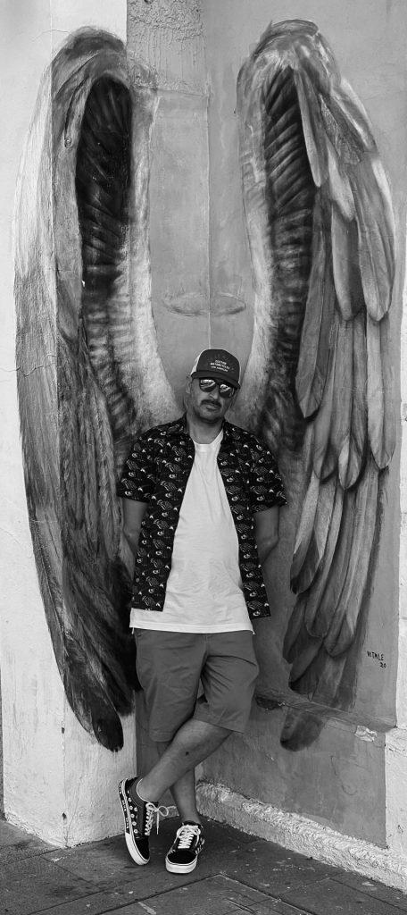 Calle con arte urbano en San José del Cabo