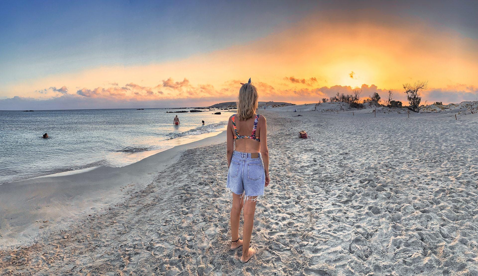 Cala escondida en la costa de Creta