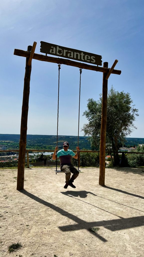 Vista de Abrantes en el centro de Portugal